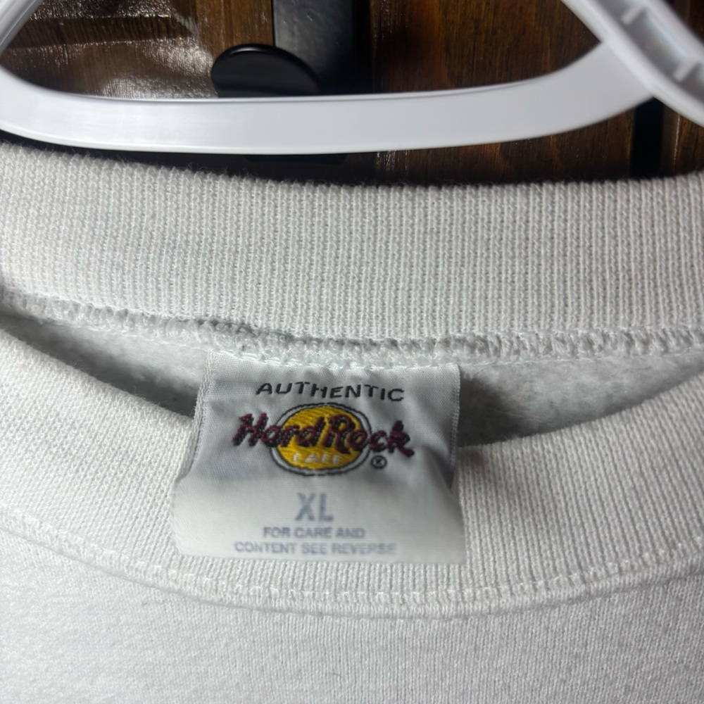 Hard Rock Cafe New Orleans White Crewneck with Yellow Logo - Picture 2 of 4